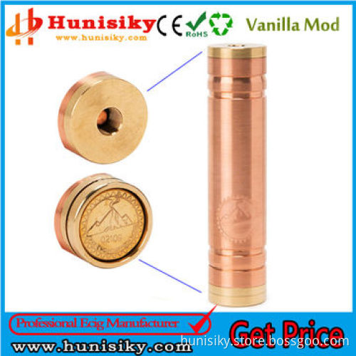 High Quality E Cig Mechanical Mod Copper Vanilla, 1:1 Clone